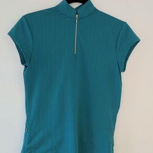 Lucy Mock Neck Cap Sleeve Top